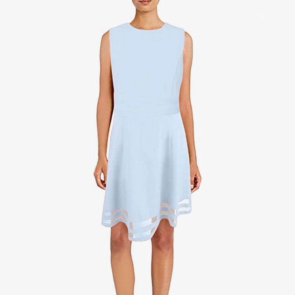 Calvin Klein Sleeveless Tea Length Dress Size: 6